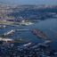 An aerial view of the South Brooklyn Marine Terminal in Sunset Park. The terminal will house Empire Wind’s long-term Operations and Maintenance Base. Credit: Ed Jones/AFP via Getty Images