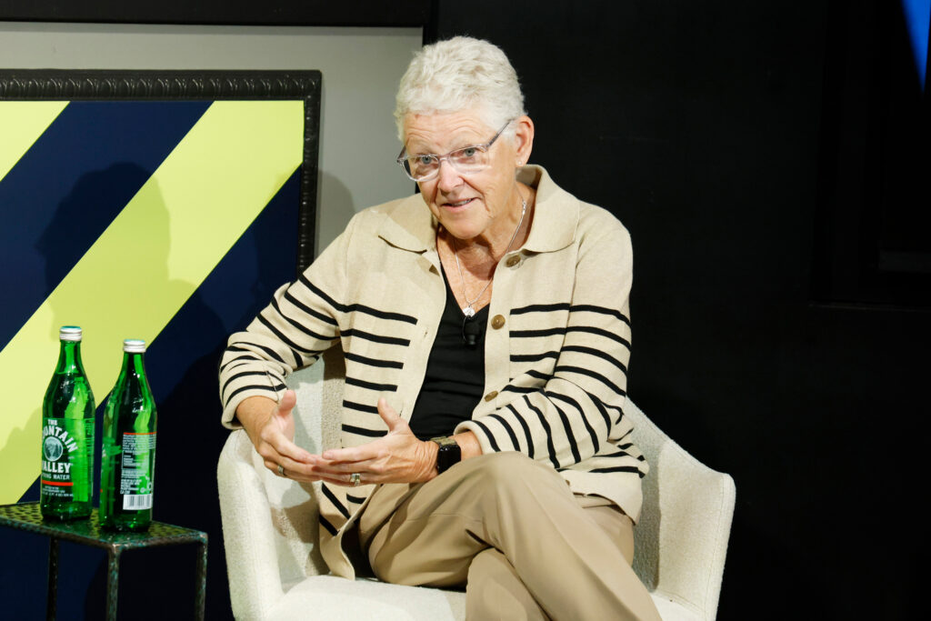 Gina McCarthy speaks onstage during the Forbes Sustainability Summit in New York City on Sept. 22, 2025. Credit: Photo by Taylor Hill/Getty Images