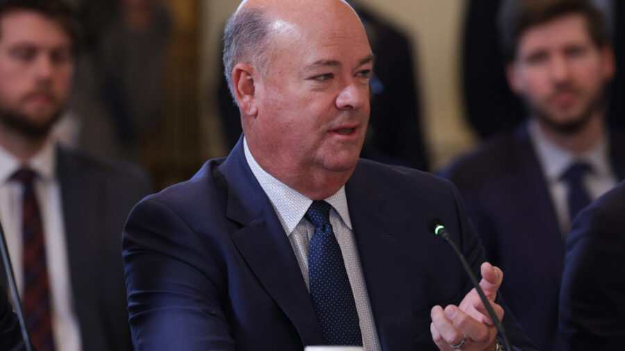 ConocoPhillips CEO Ryan Lance speaks during a meeting about Venezuela with President Donald Trump and other oil executives at the White House on Friday. Credit: Alex Wong/Getty Images