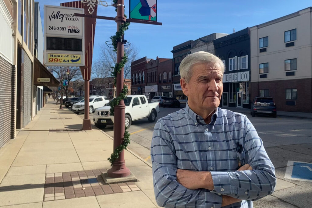Despite its vibrant and historic downtown, it's a challenge to attract new residents to Shenandoah, said Gregg Connell. Credit: Anika Jane Beamer/Inside Climate News