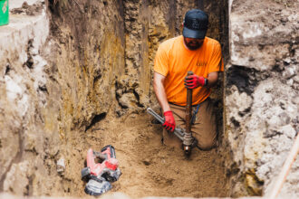 Lead pipes are replaced at a home in Chicago on July 25, 2025. Credit: Anthony Vazquez/Sun-Times