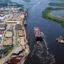 The Port of Wilmington on the Cape Fear River handled about 7 million tons of cargo in 2022. Credit: NC Ports