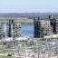 Natural gas power plants at the WA Parish Generating Station in Richmond, Texas. More like this are on the way as Texas becomes the epicenter of America's gas buildout. Credit: Kirk Sides/Houston Chronicle via Getty Images