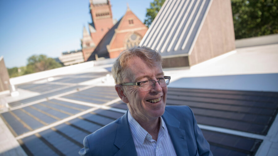 Atmospheric scientist Michael McElroy was the Gilbert Butler Professor of Environmental Studies at Harvard University and chair of the Harvard-China Project on Energy, Economy and Environment. Credit: Kris Snibbe/Harvard University