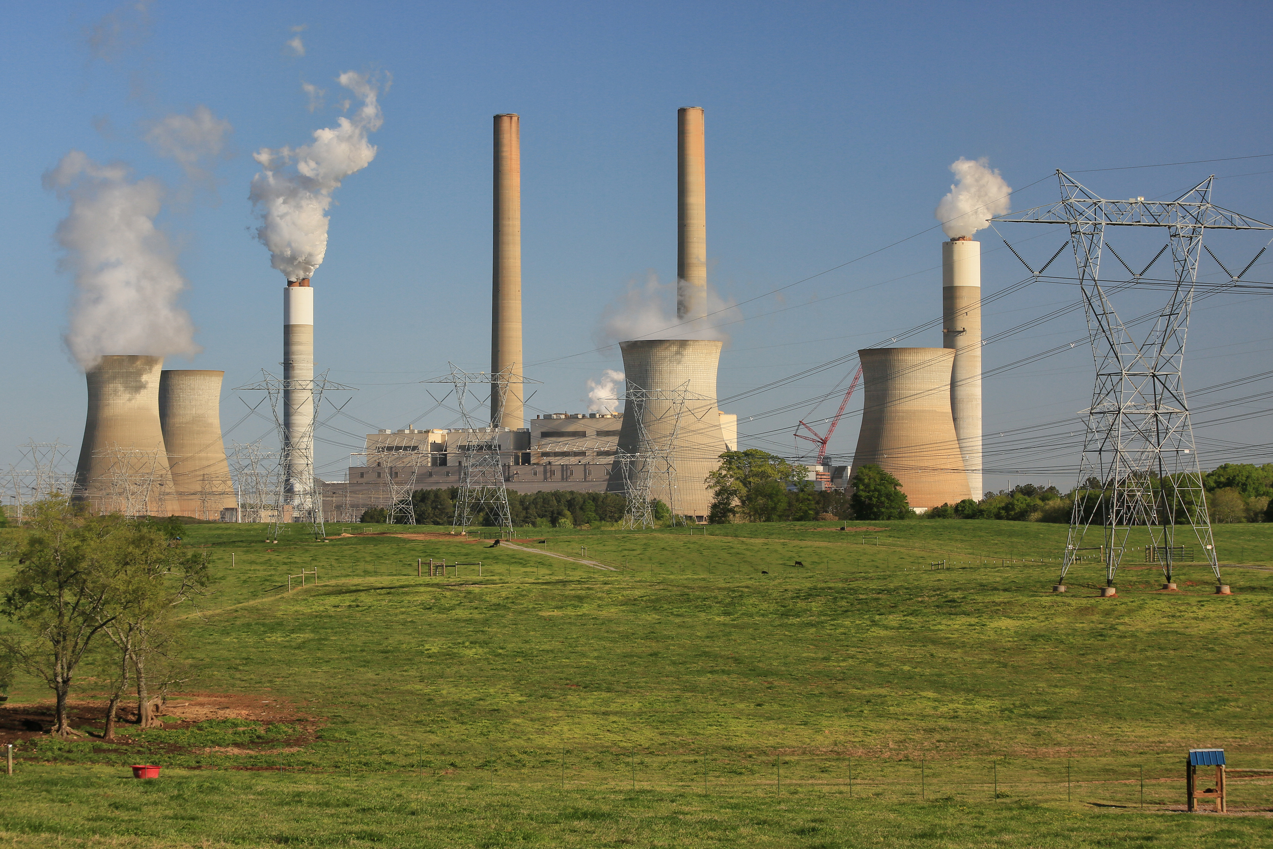 One of Georgia Power’s largest natural gas expansions will take place at the utility’s coal-fired Bowen power plant in Bartow County, Georgia. Credit: Alan Cressler/USGS