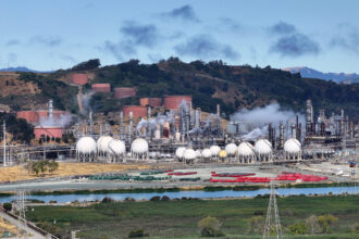 A view of the Chevron Richmond Refinery in Contra Costa County, California. Credit: Justin Sullivan/Getty Images