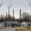A view of the coal-fired Mill Creek Generating Station on Feb. 14 from the Valley Village neighborhood in Louisville, Ky. Credit: Jon Cherry/Getty Images
