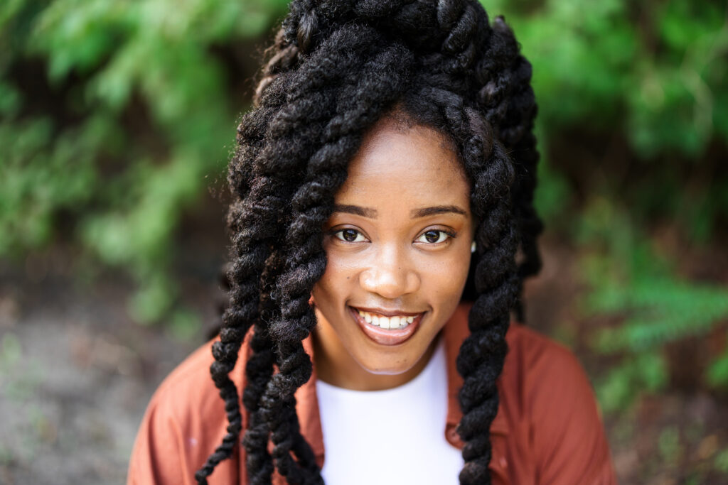 In a new study, analytical chemist Elissia Franklin and other researchers identified scores of hazardous chemicals in hair extensions. Credit: Courtesy of Elissia Franklin