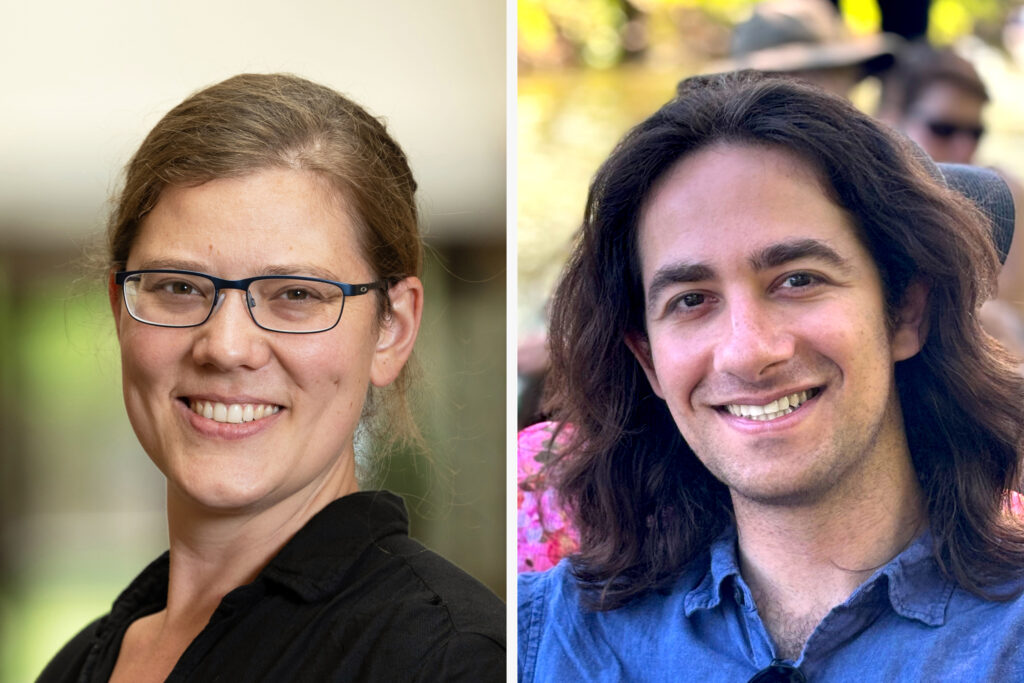 Co-authors Emily Grubert and Joshua Lappen of the University of Notre Dame.