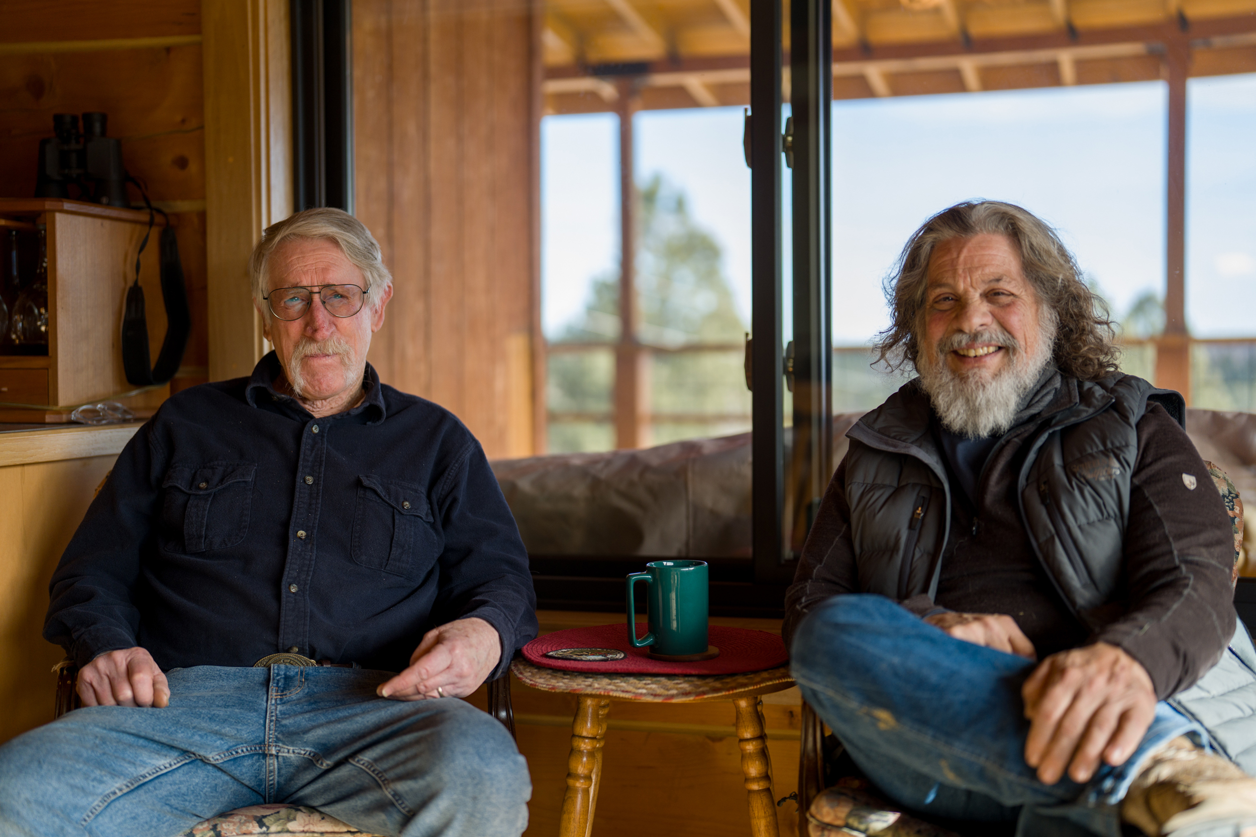 Pat Thiele (left) and Tom Baratta have been among the Bull Mountains residents most vocally opposed to the mine.