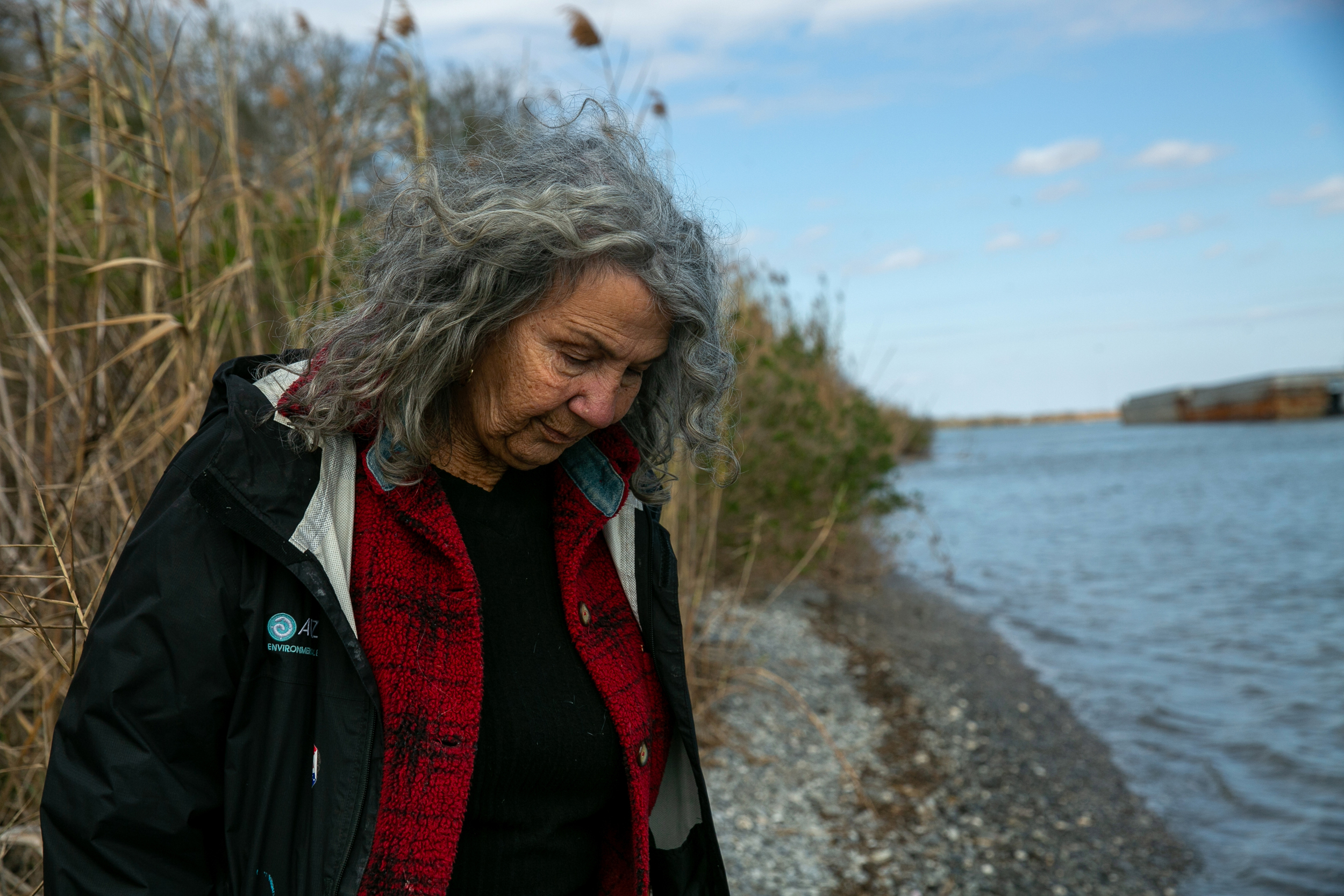 Diane Wilson and her group, San Antonio Bay Estuarine Waterkeeper, spent a year collecting evidence and preparing a lawsuit against Dow before the State of Texas intervened and blocked the effort. Credit: Dylan Baddour/Inside Climate News