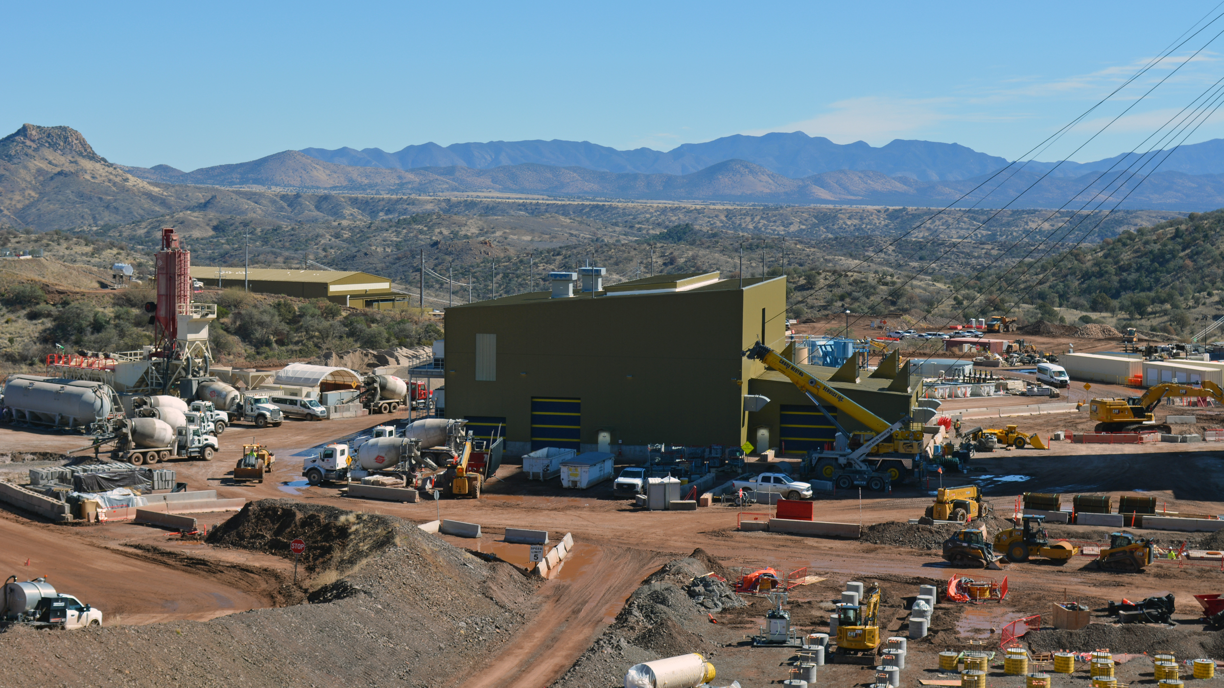 Construction of a mine shaft at South32’s Hermosa project in Patagonia, Ariz. Credit: Wyatt Myskow/Inside Climate News