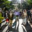 Climate activists and members of Extinction Rebellion protest in front of Citibank’s New York City office on Sept. 5, 2024. Stephanie Keith/Getty Images)