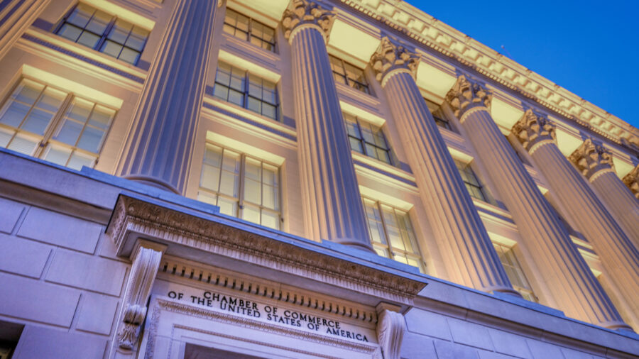 The U.S. Chamber of Commerce headquarters in Washington, D.C. Credit: J. David Ake/Getty Images