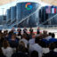 Texas Gov. Greg Abbott leads a panel with Alphabet and Google CEO Sundar Pichai at Google’s data center in Midlothian on Nov. 14, 2025. Credit: Ron Jenkins/Getty Images