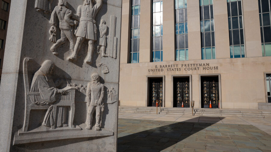 The E. Barrett Prettyman United States Courthouse for the D.C. Circuit Court of Appeals is seen on Dec. 30, 2025. Credit: Heather Diehl/Getty Images
