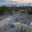 High voltage power lines run through a sub-station along the power grid in Miami on Jan. 14. Credit: Joe Raedle/Getty Images
