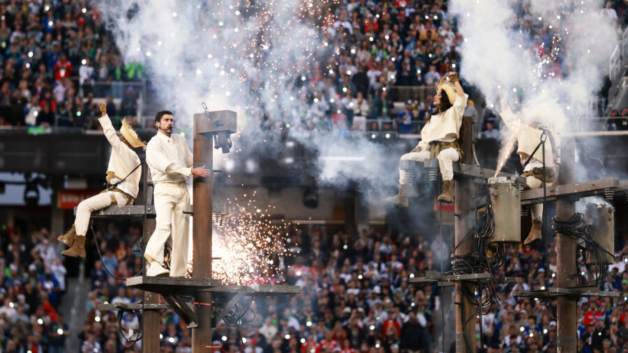 Bad Bunny performs during halftime of Super Bowl LX at Levi’s Stadium on Feb. 8 in Santa Clara, Calif. Credit: Kathryn Riley/Getty Images
