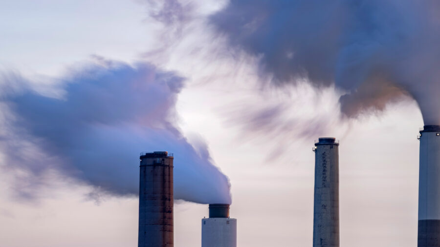 A view of the stacks at the coal-fired Mill Creek Generating Station on Feb. 14 in Louisville, Ky. Environmental and health groups have sued the Trump administration to block its repeal of the endangerment finding, which concluded that greenhouses gases endanger public health. Credit: Jon Cherry/Getty Images