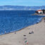 People spend time on Crissy Field Beach during warm weather in San Francisco on March 11. Credit: Tayfun Coskun/Anadolu via Getty Images