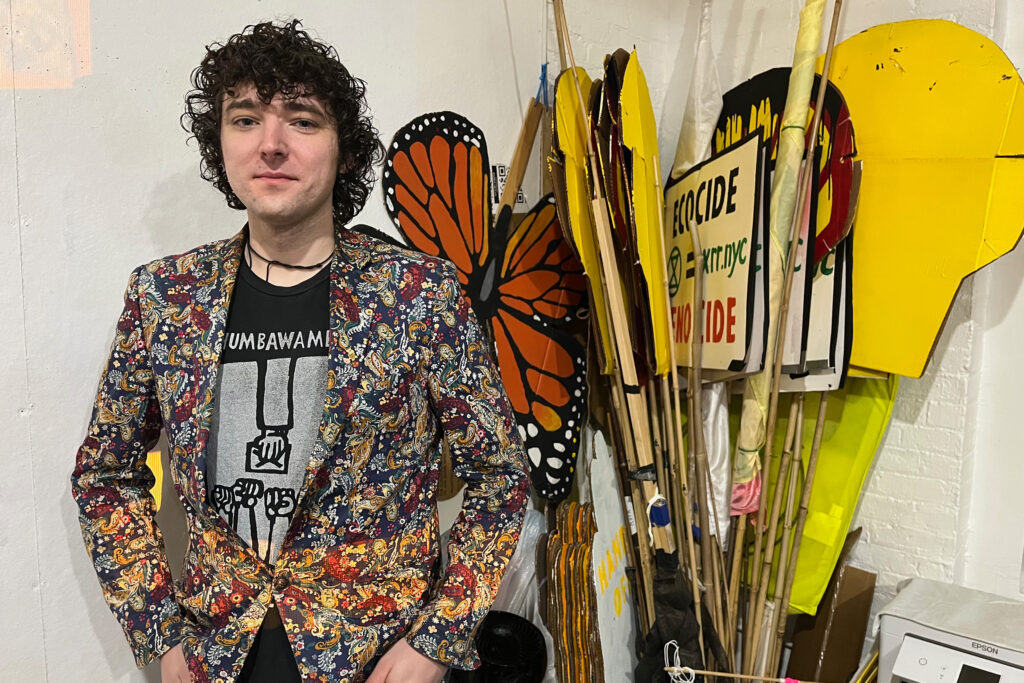 Henry Pratt has been active with the climate group Extinction Rebellion since 2019. Credit: Nicholas Kusnetz/Inside Climate News