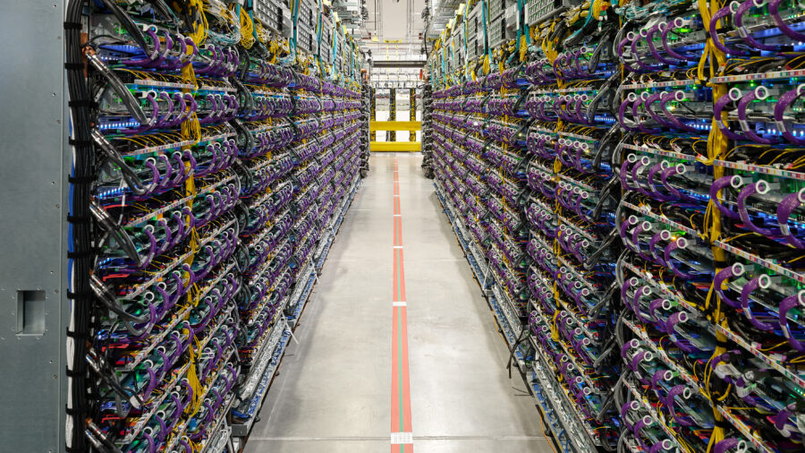 A look inside Google’s New Albany data center in Central Ohio. Credit: Google