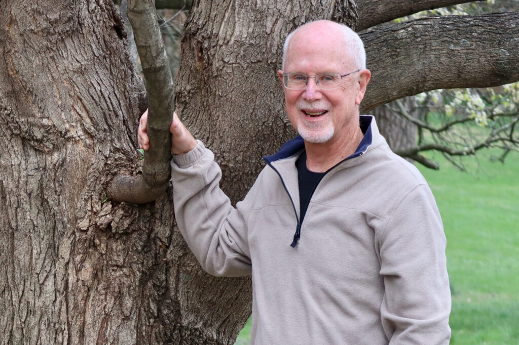 Father Joe Mitchell, founder of the Passionist Earth & Spirit Center, outside his home at the Sacred Heart Monastery in Louisville, Ky. Credit: James Bruggers/Inside Climate News