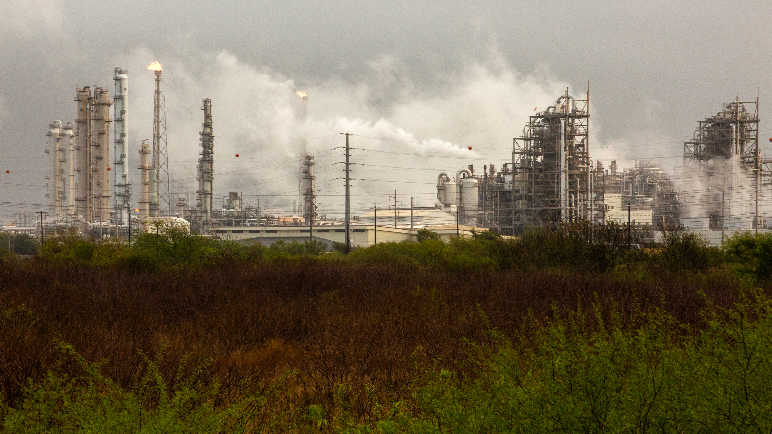 Formosa Plastics’ Point Comfort petrochemical complex covers 2,500 acres on the northern bank of Lavaca Bay in Texas.