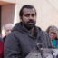 Nazir Khan, co-founder of the Minnesota Environmental Justice Table, speaks during a rally on Friday at the Hennepin County Government Center near City Hall to launch a hunger strike against a polluting trash incinerator. Credit: Courtesy of Geoff Dittberner/Zero Burn Coalition
