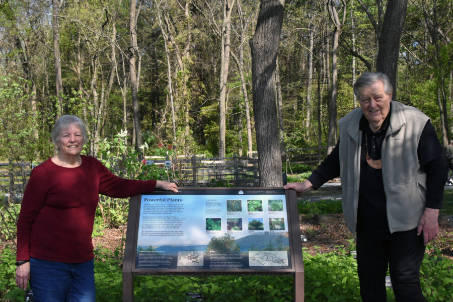 Tony and Carra Harris at the Cherokee Garden outside Atlanta. Credit: Ryan Krugman/Inside Climate News