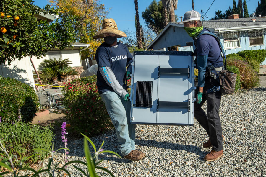 A lithium-ion battery is installed at a home in Granada Hills, Calif. Credit: Mel Melcon/Los Angeles Times via Getty Images