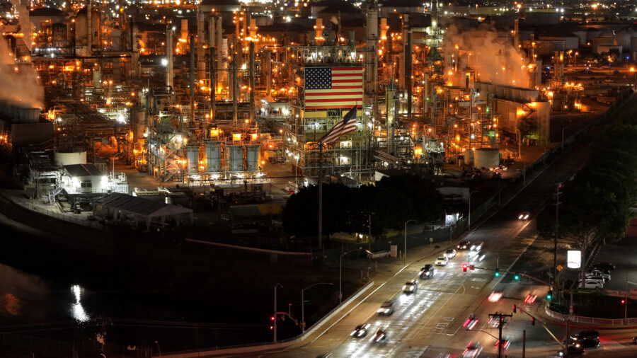 Marathon Petroleum Corporation’s Los Angeles refinery is seen on April 2 in Carson, Calif. Credit: Justin Sullivan/Getty Images
