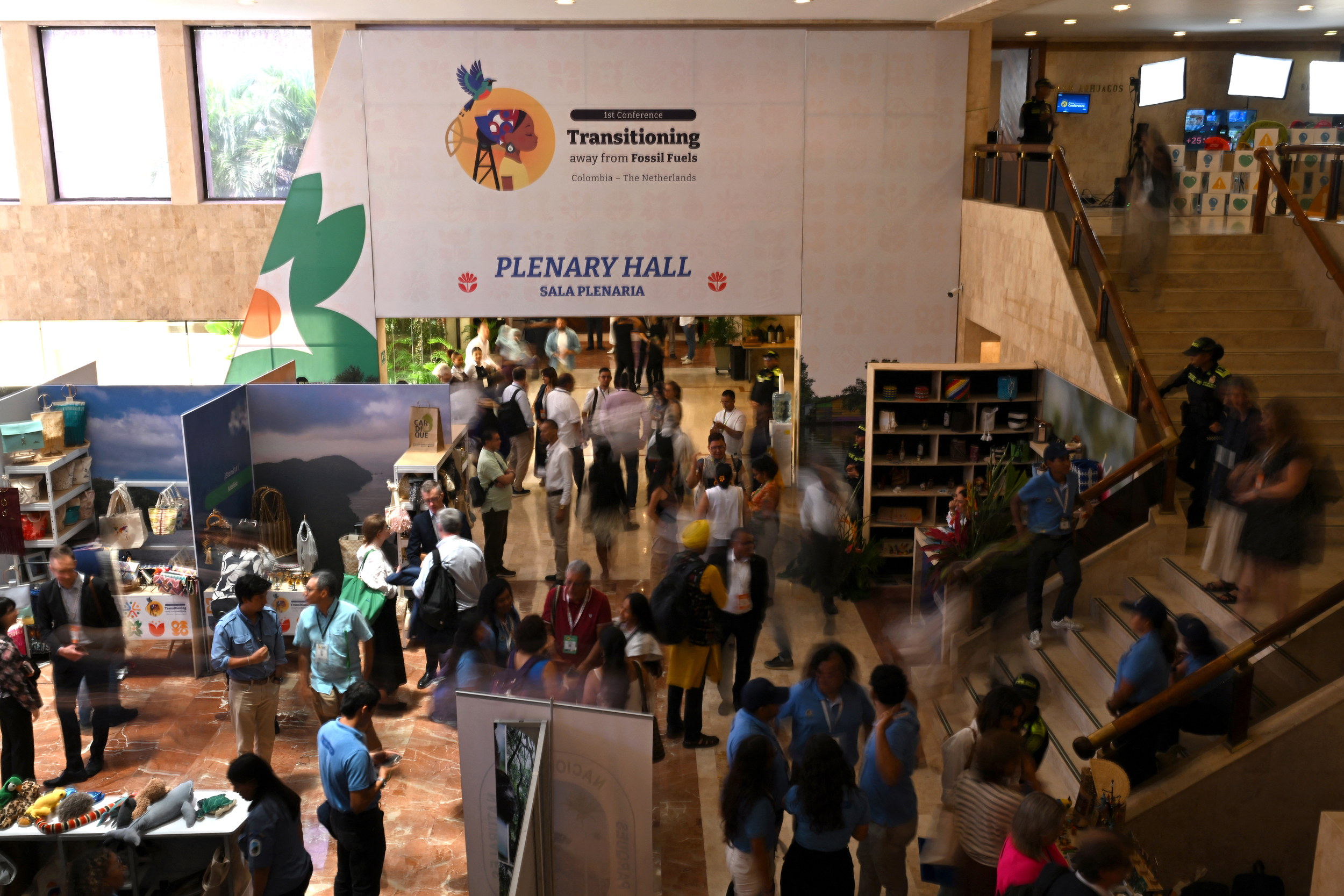 Participants at the Santa Marta conference discussed fossil fuels as drivers of conflict, economic disruption and ecological harm, a topic often avoided in U.N. climate talks due to consensus-threatening veto power held by a small group of fossil fuel-producing countries. Credit: Raul Arboleda/AFP via Getty Images