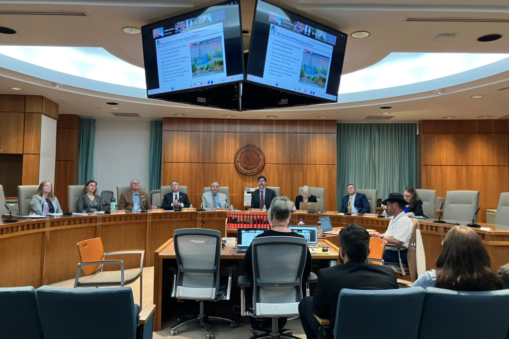 Rio Grande Compact Committee meets April 17 in Santa Fe, New Mexico Credit: Martha Pskowski/Inside Climate News