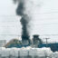 The Freepoint Eco-Systems chemical recycling plant near Hebron, Ohio, emits black smoke in July 2025. Credit: Courtesy of Shawn Jones