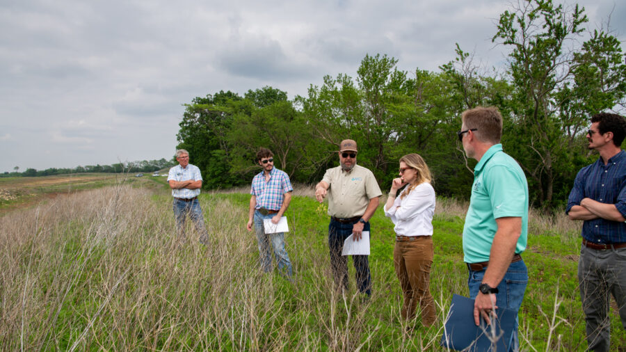 USDA’s Natural Resources Conservation Service staff visits farmers in Missouri on June 4, 2025. Credit: Jenny Long/NRCS