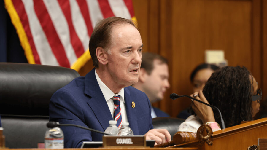Rep. John Joyce (R-Pa.) questioned DC Water CEO David Gadis at the Wednesday hearing about the collapse of the Potomac Interceptor sewer line. Credit: House Committee on Energy and Commerce
