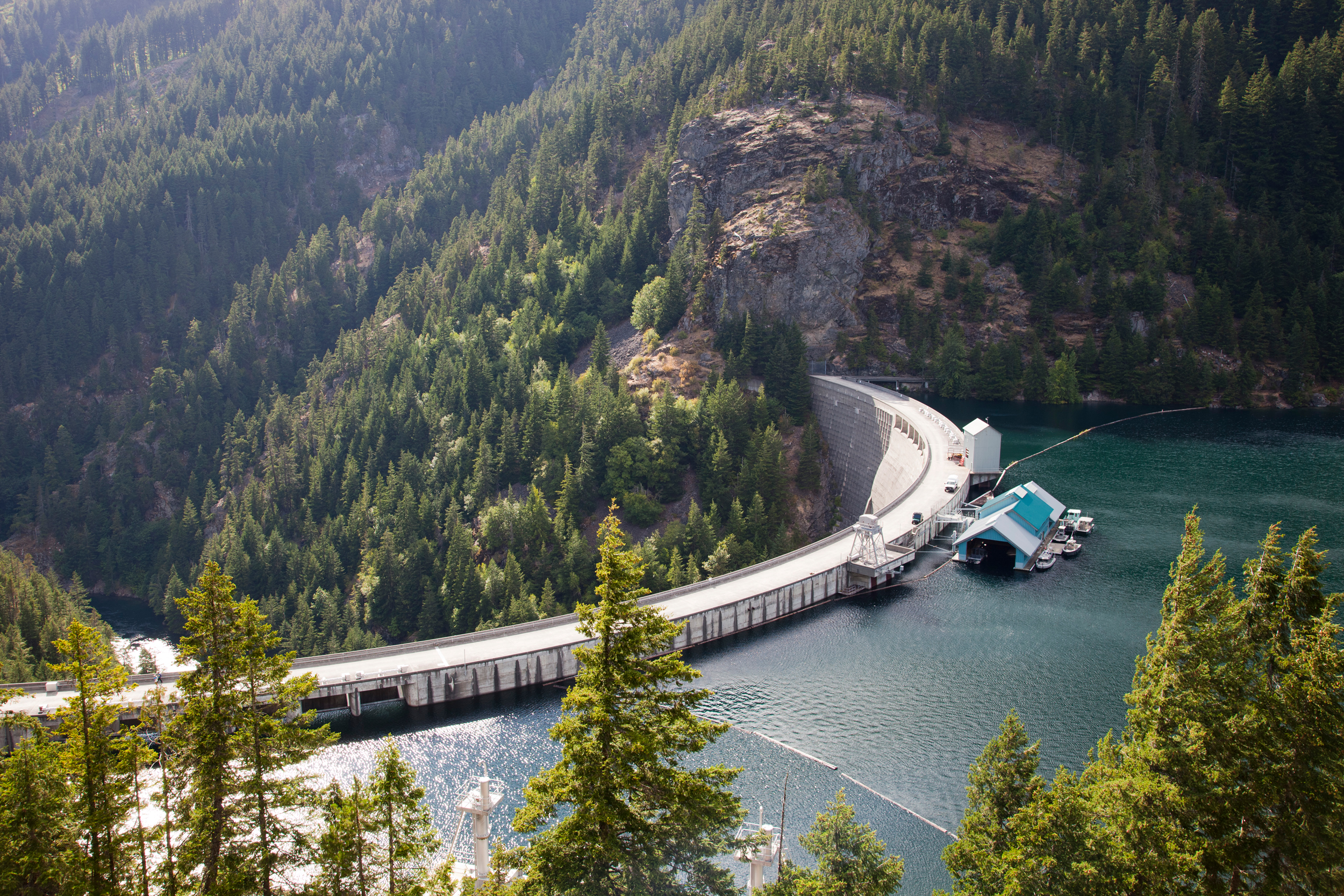 Ross Dam on the Skagit River was completed in 1949. It is now inside North Cascade National Park, and its reservoir extends to the Canadian Border. Credit: Giulio Andreini/UCG/Universal Images Group via Getty Images