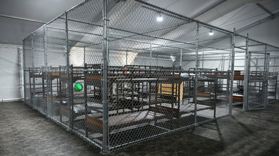 Beds are seen inside the Alligator Alcatraz migrant detention center in Ochopee, Fla., on July 1, 2025. Credit: Andrew Caballero-Reynolds/AFP via Getty Images