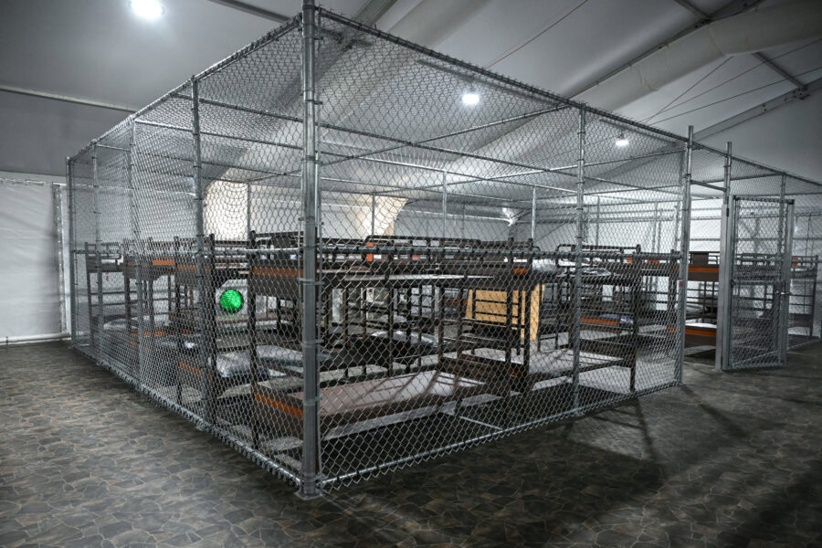 Beds are seen inside the Alligator Alcatraz migrant detention center in Ochopee, Fla., on July 1, 2025. Credit: Andrew Caballero-Reynolds/AFP via Getty Images