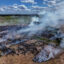 A field fire burns in Pará, Brazil, within the Amazon rainforest on June 16, 2025. Credit: Ivan Pisarenko/AFP via Getty Images