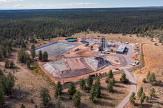 The Pinyon Plain uranium mine located within the Baaj Nwaavjo I'tah Kukveni National Monument, a few miles from Grand Canyon National Park, in Tusayan, Ariz. Credit: Jim West/UCG/Universal Images Group via Getty Images