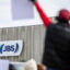 Workers strike at the JBS Beef Production Facility in Greeley, Colo., on March 16. Credit: Brice Tucker/MediaNews Group/Greeley Tribune via Getty Images