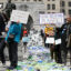 Environmental advocates join state legislators and health care professionals to urge the passage of the Packaging Reduction and Recycling Infrastructure Act on Monday in Albany, N.Y. Credit: Will Waldron/Albany Times Union via Getty Images