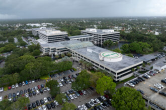 The campus of NextEra’s headquarters is seen on Monday in Juno Beach, Fla. Credit: Marco Bello/Getty Images