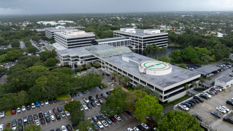 The campus of NextEra’s headquarters is seen on Monday in Juno Beach, Fla. Credit: Marco Bello/Getty Images