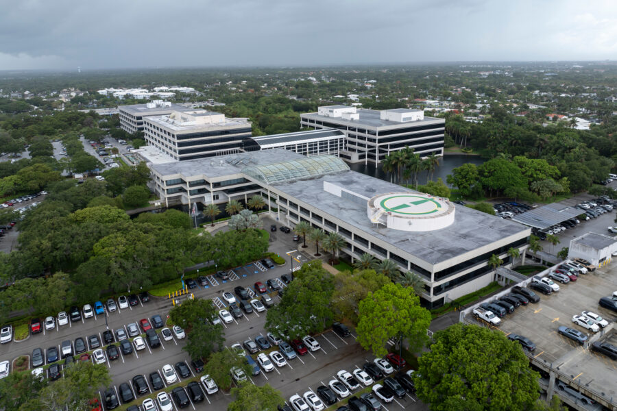 The campus of NextEra’s headquarters is seen on Monday in Juno Beach, Fla. Credit: Marco Bello/Getty Images