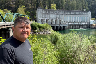 Scott Schuyler of the Upper Skagit Indian Tribe negotiated with Seattle City Light for nearly a decade to hammer out an agreement for fish passage around three dams on the Skagit River. Credit: Blaine Harden/Inside Climate News
