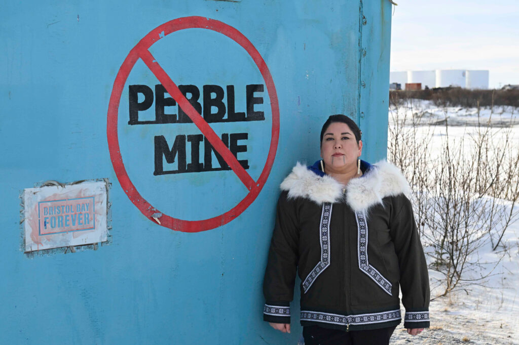 Alannah Hurley in Dillingham, Alaska, in January. Credit: Goldman Environmental Prize