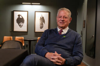 Former Vice President Al Gore sits for an interview in Nashville on May 1. Credit: Lee Hedgepeth/ Inside Climate News